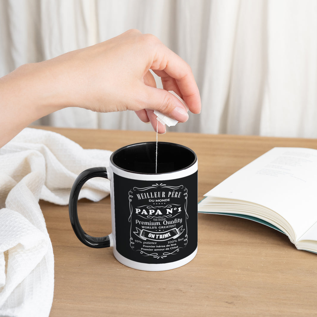 Mug Objets Noir Best Father Forever photo N° 3