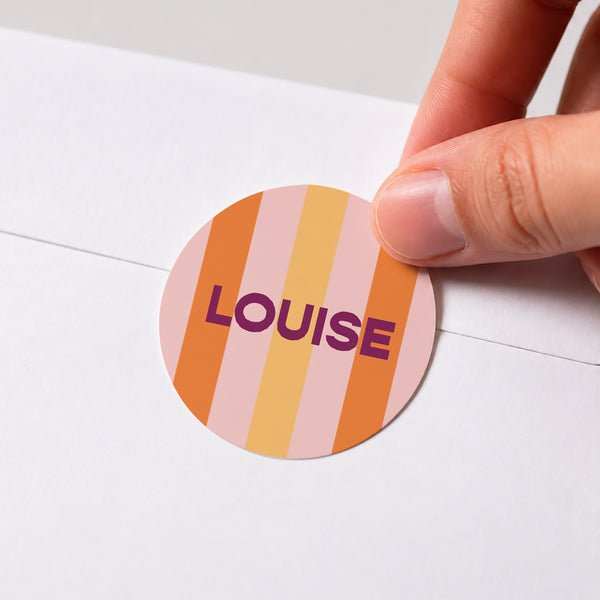 Sticker Naissance Rond Hola guapa photo