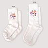 Chaussettes enfant Blanches Les zigotos roses photo N° 1