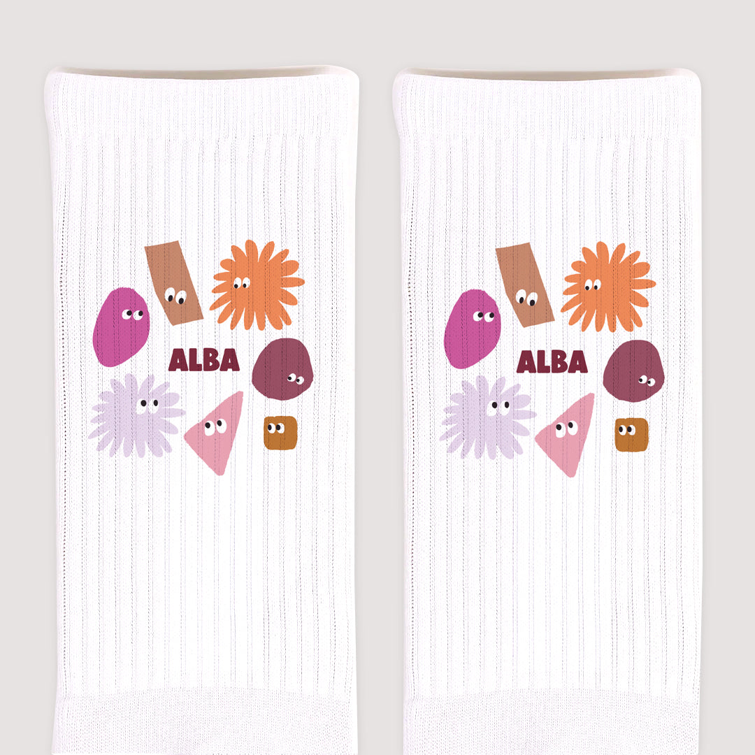 Chaussettes enfant Blanches Les zigotos roses photo N° 3