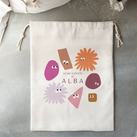 Sac de rangement Naissance Grand format Les zigotos roses