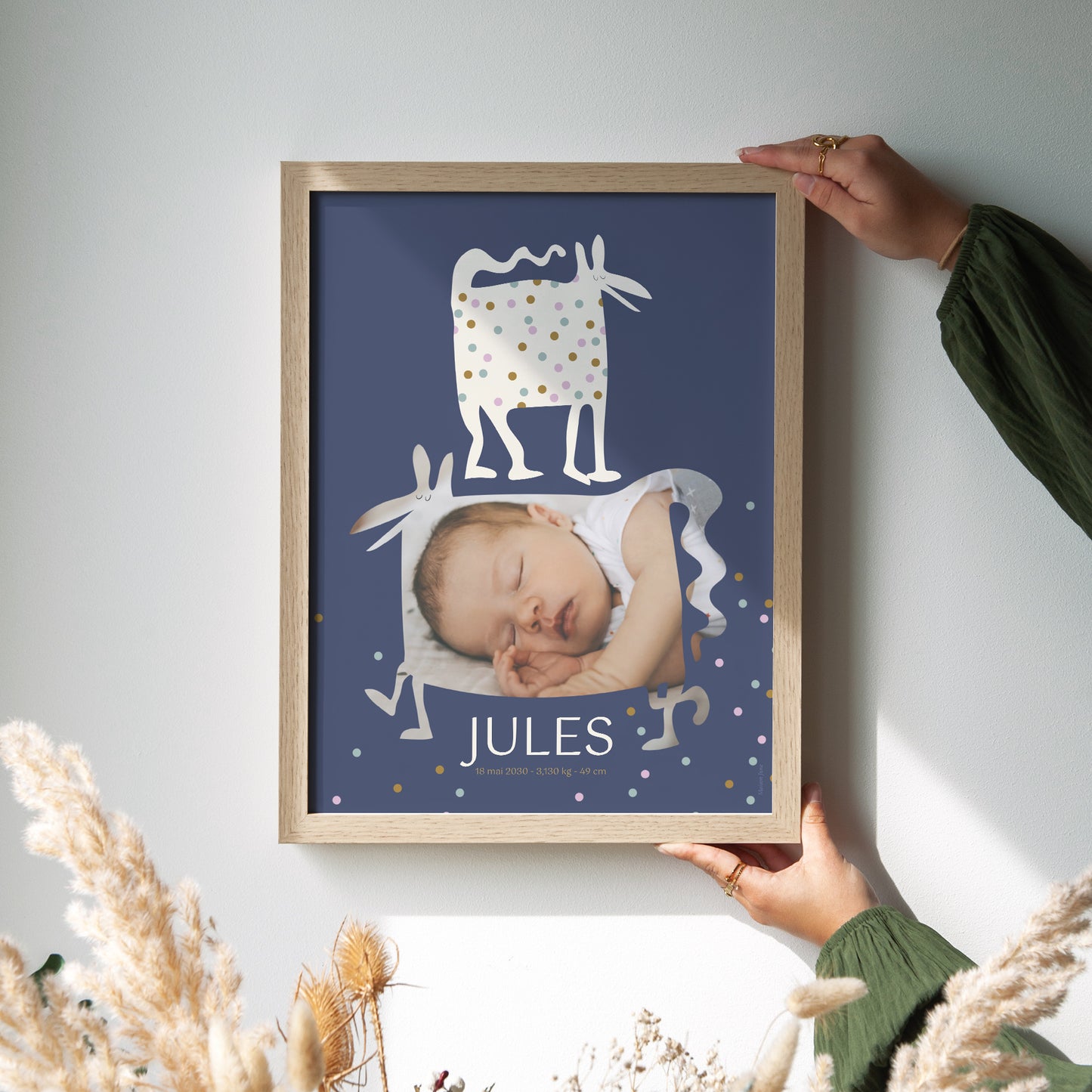 Affiche Naissance Portrait Doudou photo N° 2