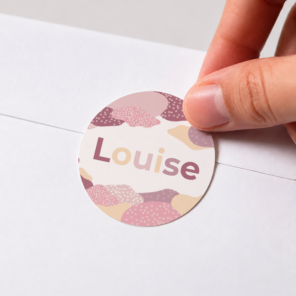 Sticker Naissance Rond Nuages d'amour photo