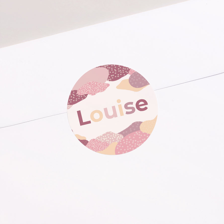 Sticker Naissance Rond Nuages d'amour photo