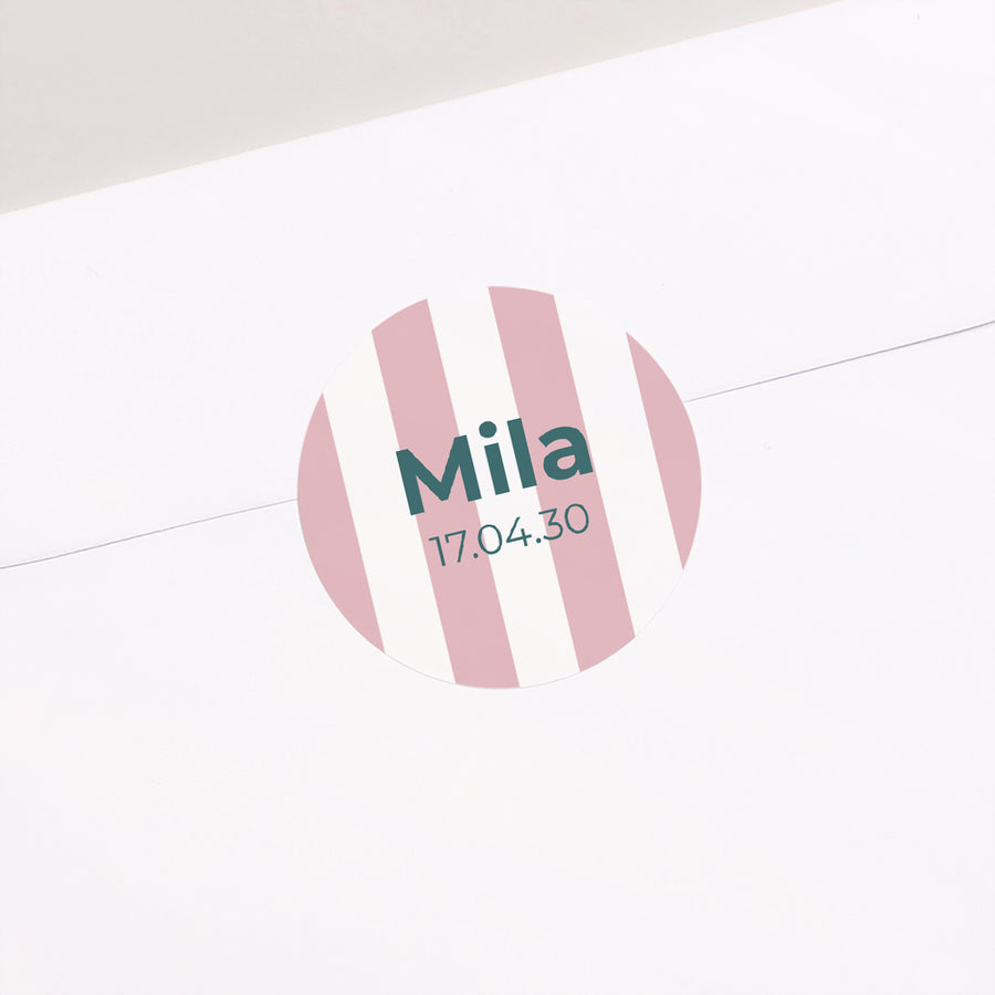 Sticker Naissance Rond Lolly photo