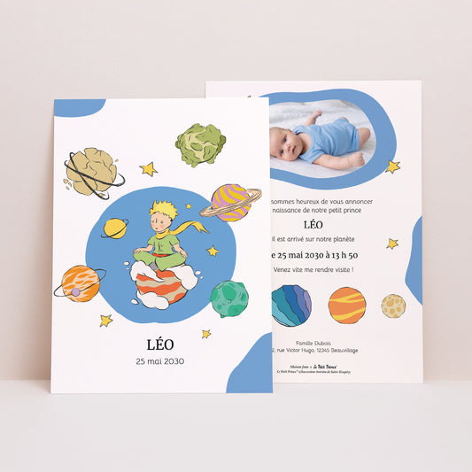 Faire-part Naissance Portrait Notre Univers photo