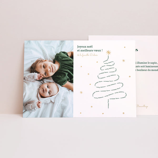 Carte de Noel Fin d'année Paysage Merry Christmas II photo