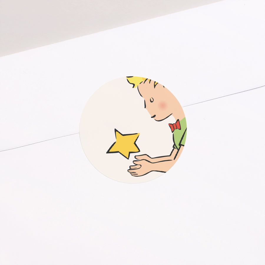 Sticker Naissance Rond Parmi les étoiles photo