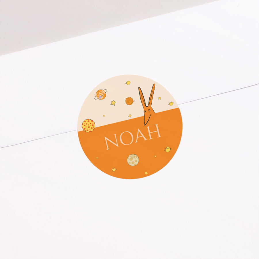 Sticker Naissance Rond Sous les planètes photo