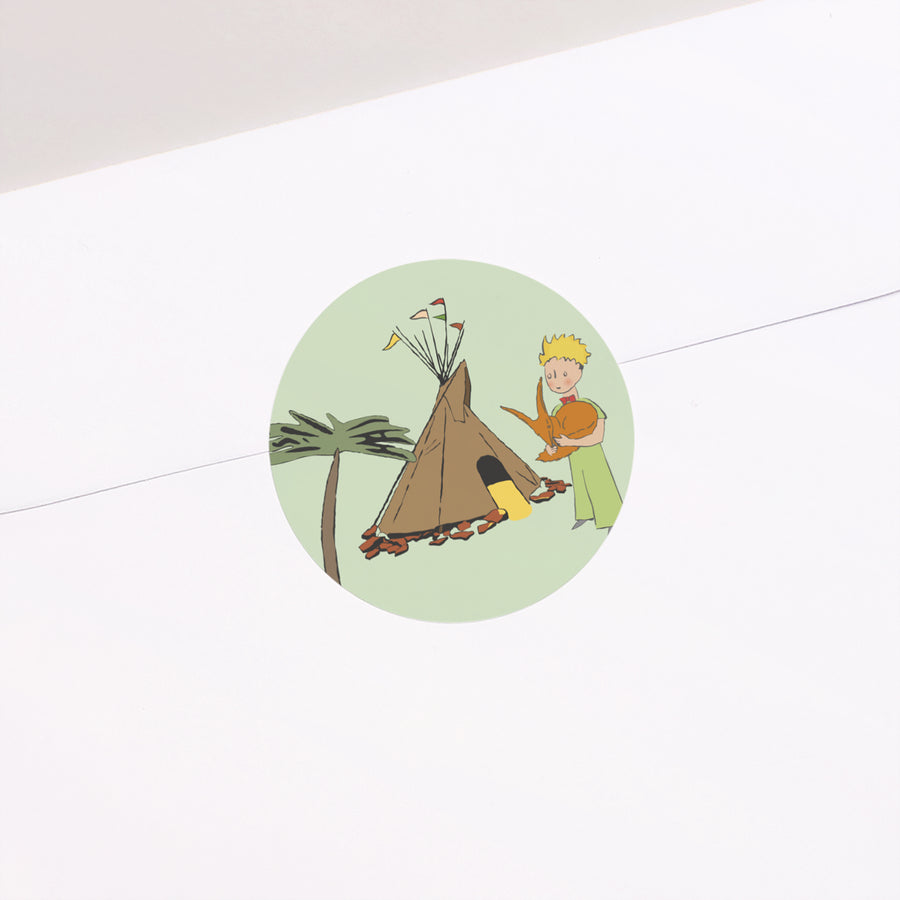 Sticker Naissance Rond L'escapade photo