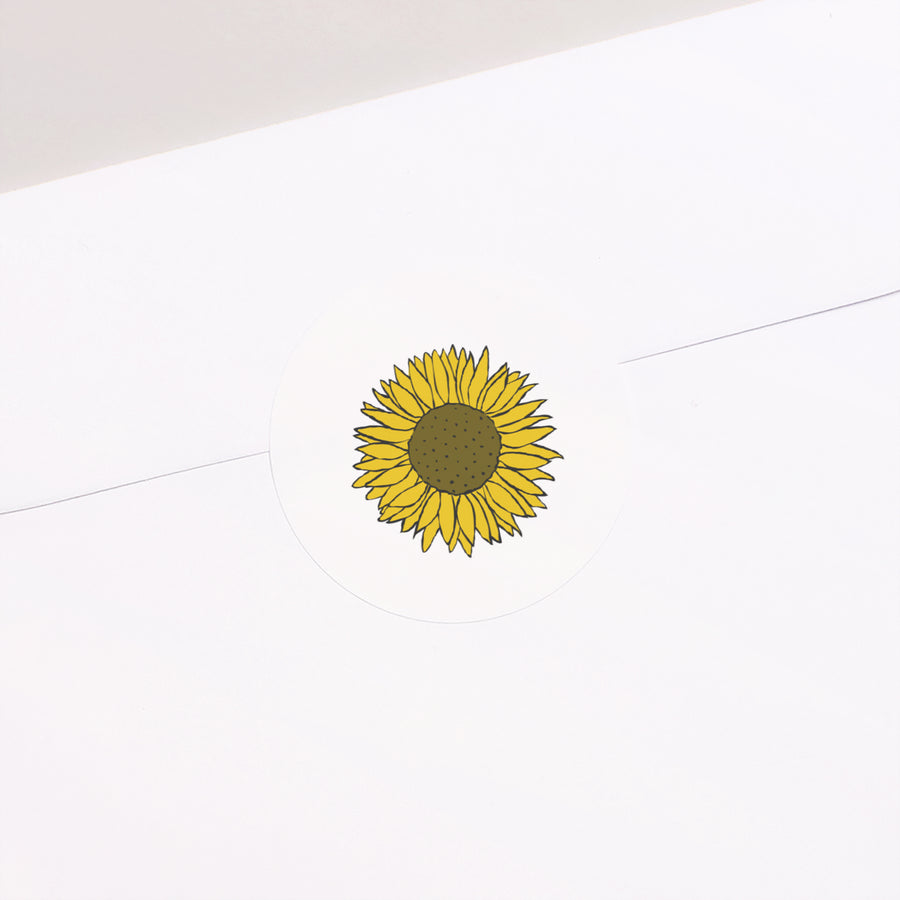 Sticker Naissance Rond Tournesol photo