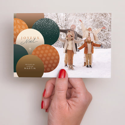 Carte de Noel Fin d'année Paysage Cercles hivernaux photo N° 3