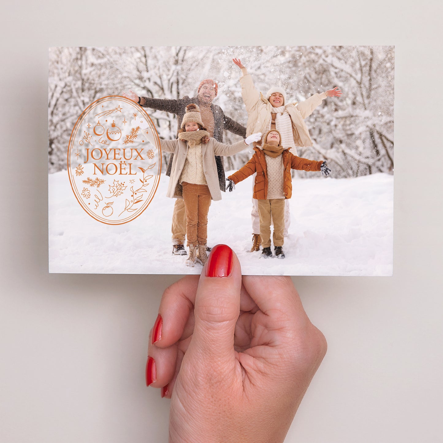 Carte de Noel Fin d'année Paysage L'emblème photo N° 3