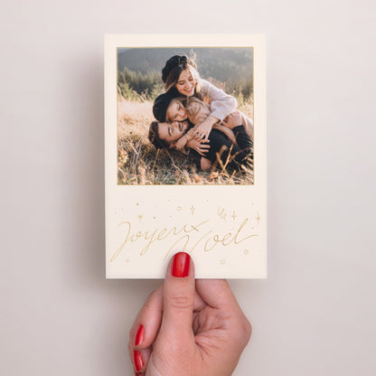 Carte de Noel Fin d'année Portrait Noël scintillant photo N° 2