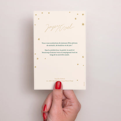 Carte de Noel Fin d'année Portrait Noël étoilé photo N° 3