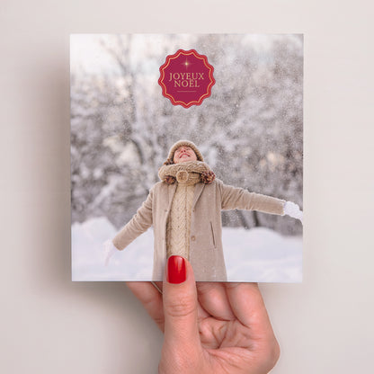 Carte de Noel Fin d'année Carré Symbolique de Noël photo N° 2