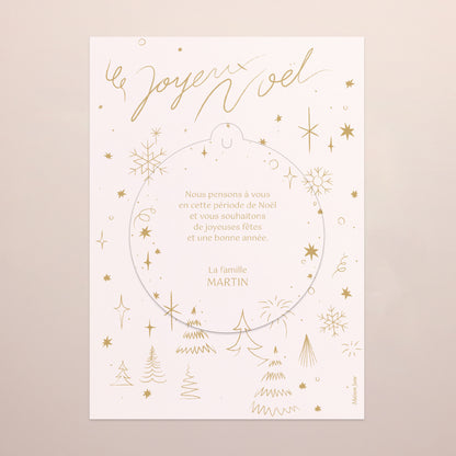 Carte de Noel Fin d'année Détachable Rayonnement de Noël II photo N° 3