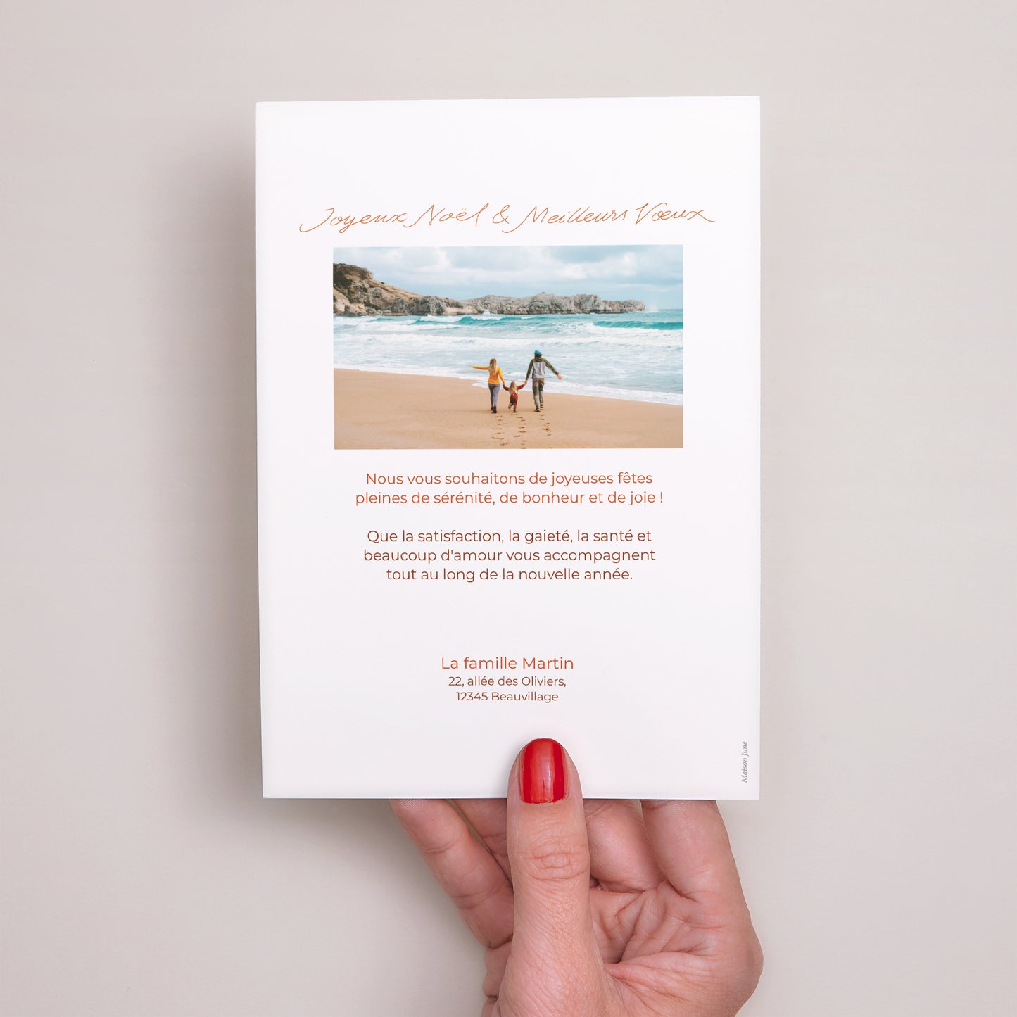 Carte de Noel Fin d'année Portrait Denver photo N° 3