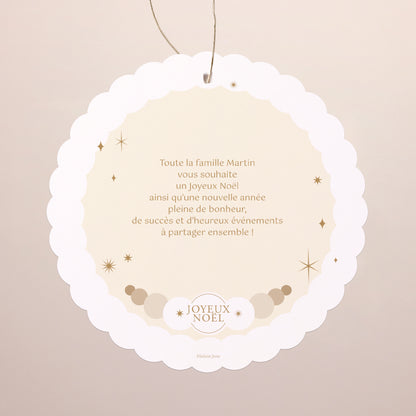 Carte de Noel Fin d'année À suspendre Chaleur de Noël photo N° 2