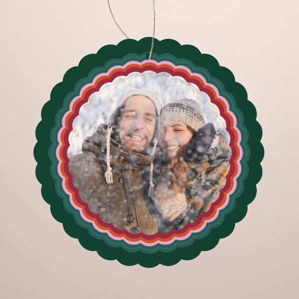 Carte de Noel Fin d'année À suspendre Lueur de Noël photo