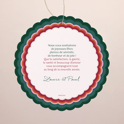 Carte de Noel Fin d'année À suspendre Lueur de Noël photo N° 2