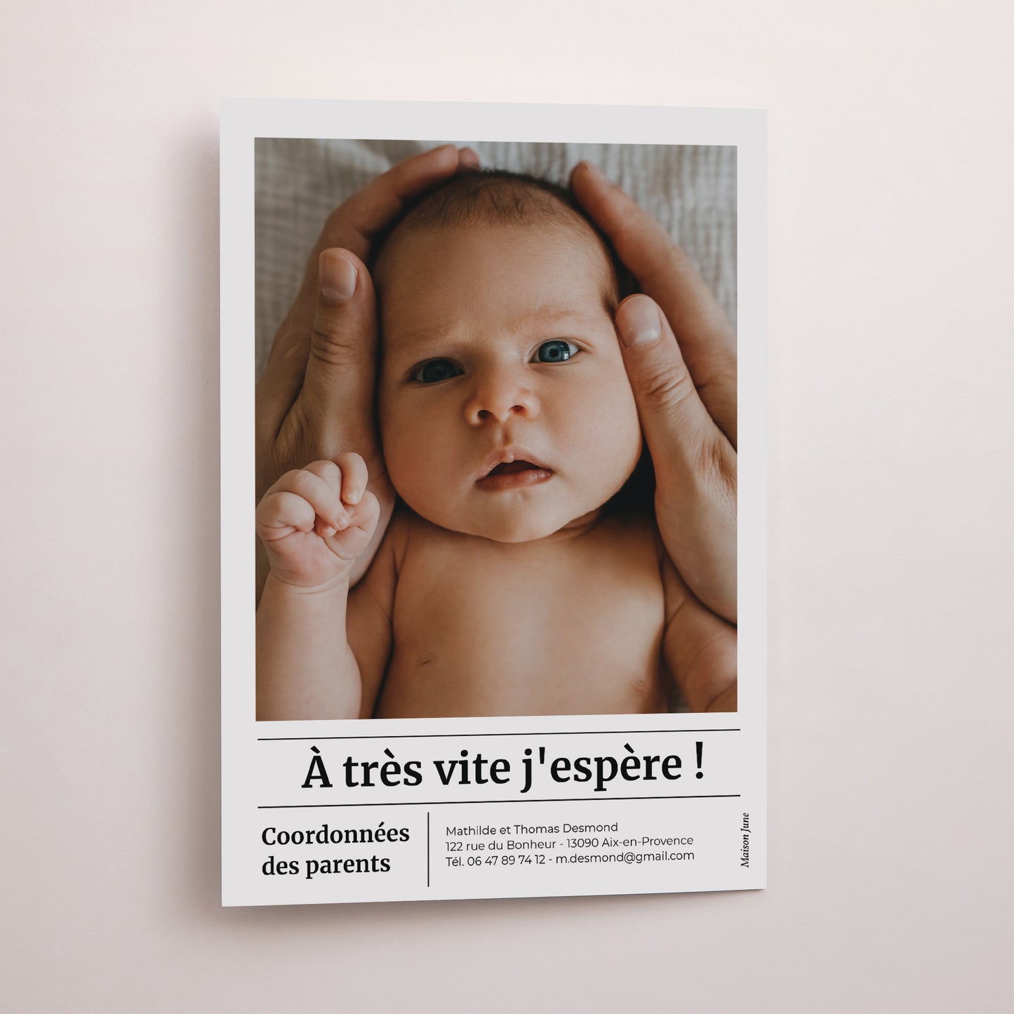 Faire-part Naissance Journal Baby News photo N° 3