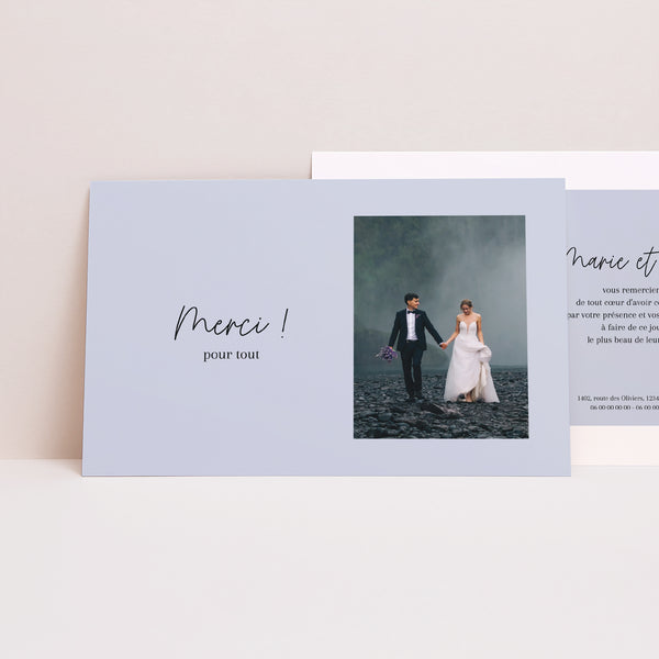 Remerciements Mariage Paysage Merci ! photo