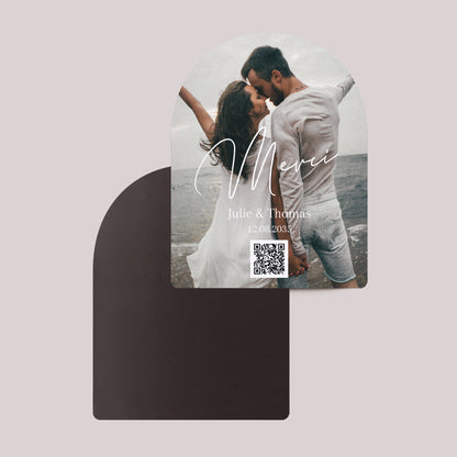 Remerciements Mariage Lot de 8, magnétique, arche Love you III photo N° 2