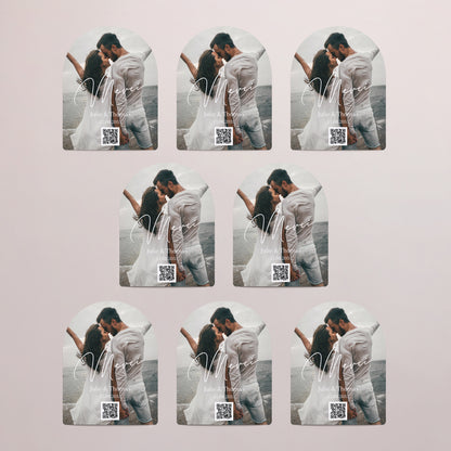 Remerciements Mariage Lot de 8, magnétique, arche Love you III photo N° 3