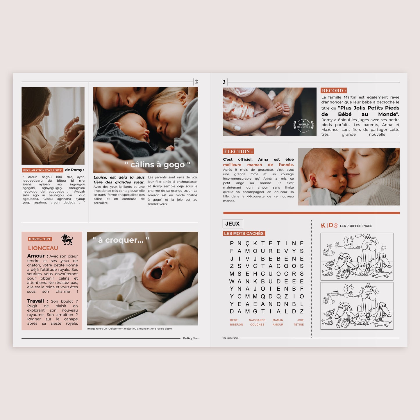 Faire-part Naissance gazette The baby news photo N° 3