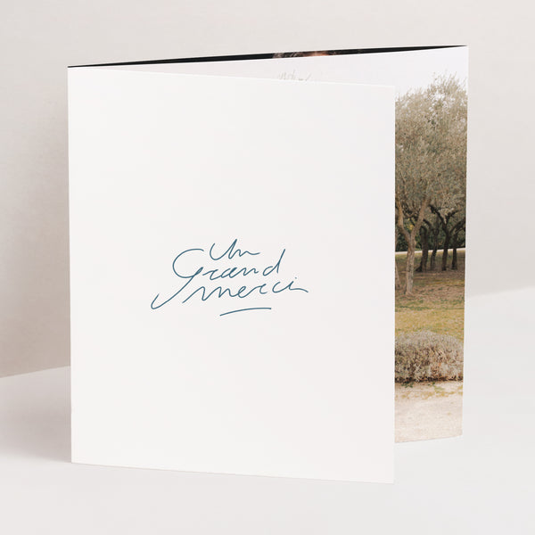Remerciements Mariage Triptyque asymétrique Du fond du cœur photo