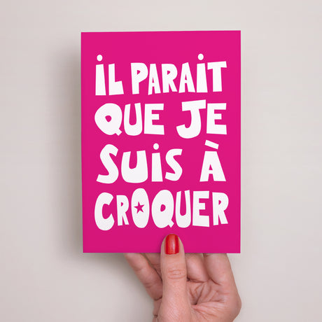 Faire-part Naissance Portrait à croquer rose