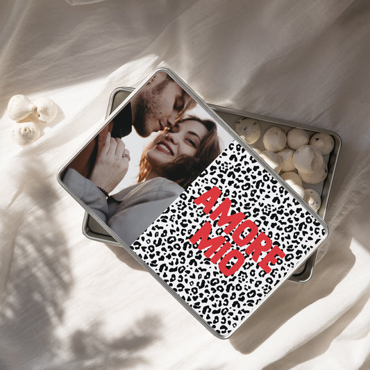 Boite métallique Objets Rectangle amore mio leopard photo