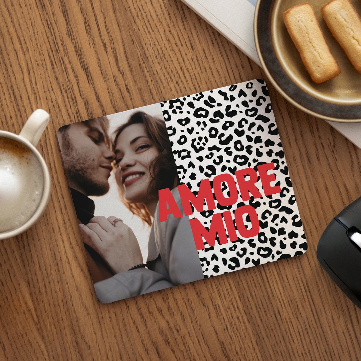 Tapis de souris Rectangle Amore mio leopard photo N° 1