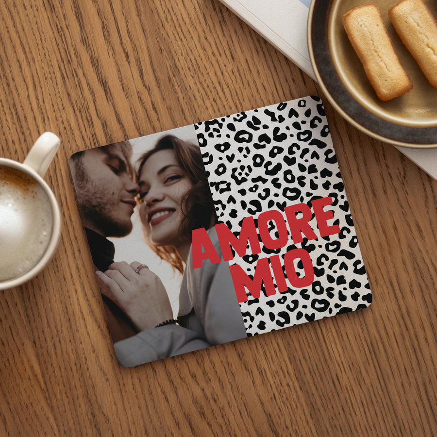 Tapis de souris Objets Rectangle amore mio leopard photo