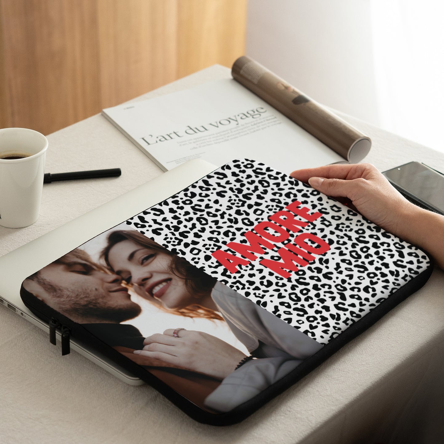 Housse portable Objets 15 pouces amore mio leopard photo N° 2