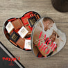Boite métallique coeur, garnie de chocolats Amor Mio photo N° 1