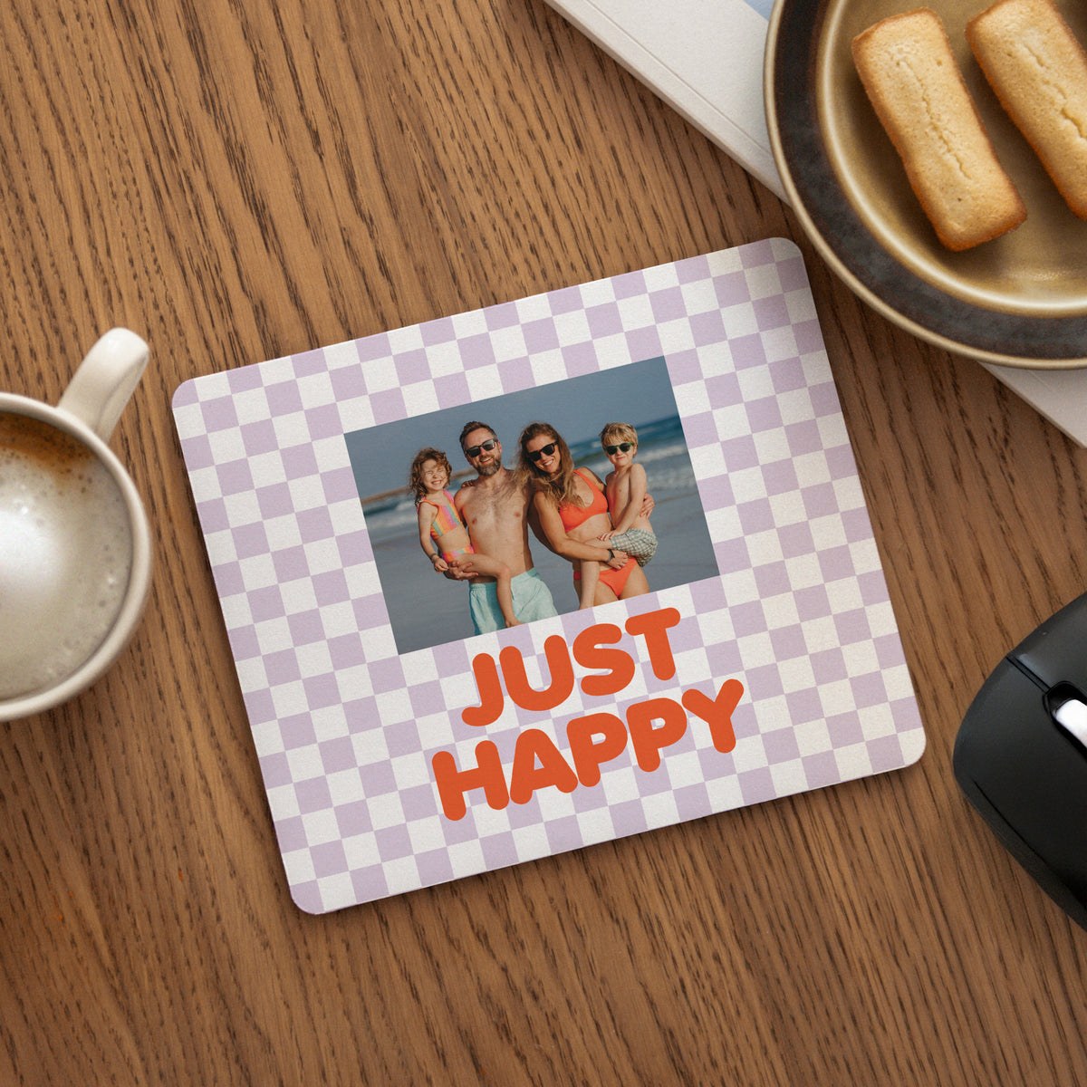 Tapis de souris Objets Rectangle Just Happy photo N° 1