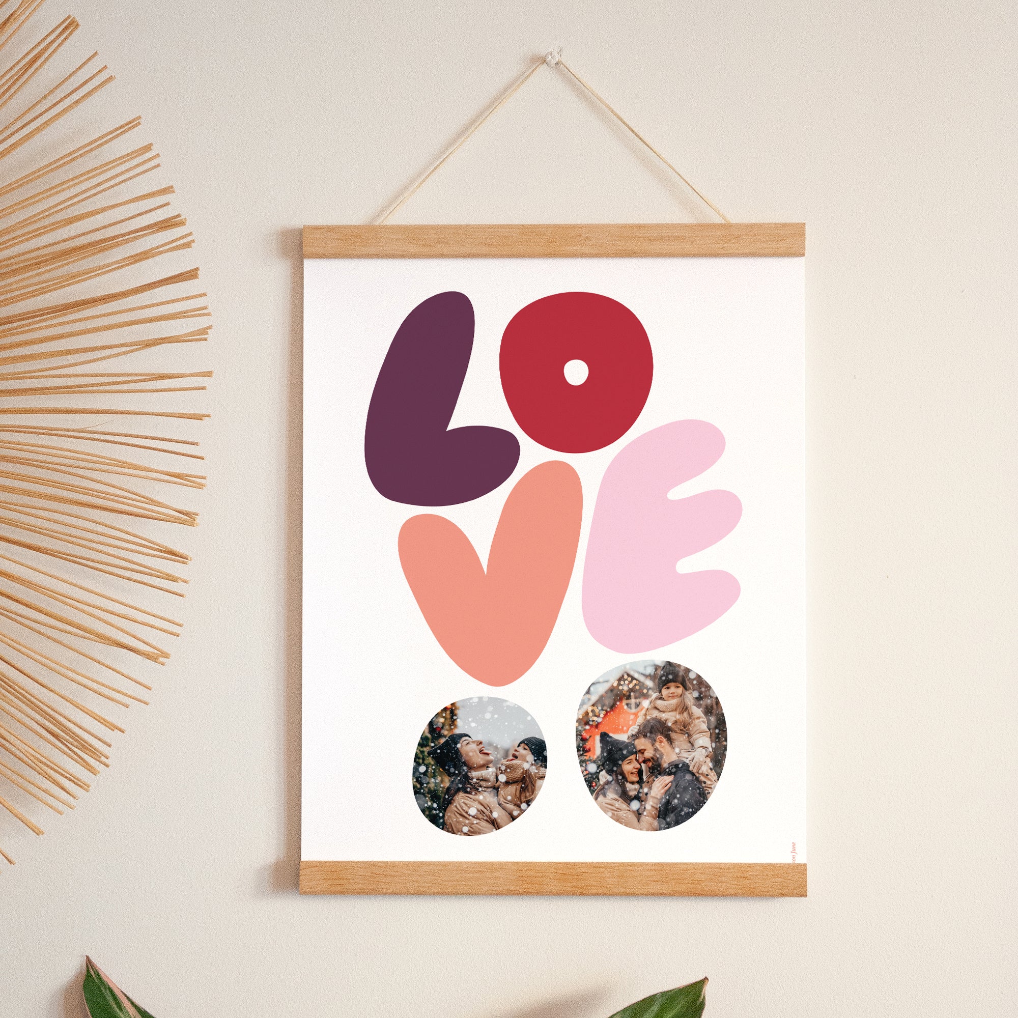 Affiche Portrait 30 x 40 cm LOVE photo N° 1