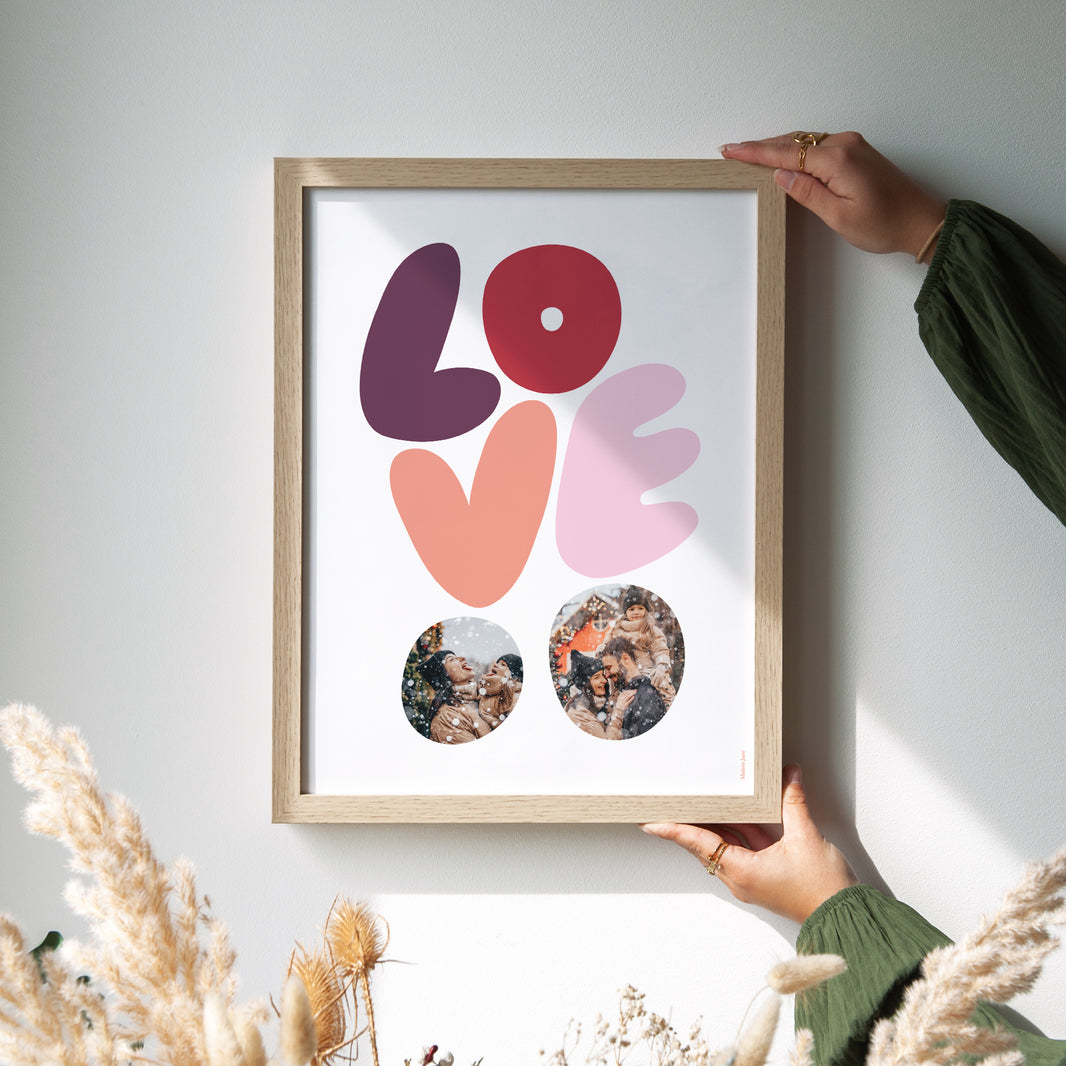 Affiche Objets Portrait LOVE photo N° 2