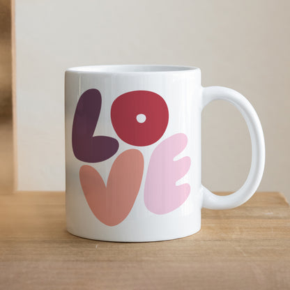 Mug Objets Blanc LOVE photo N° 1