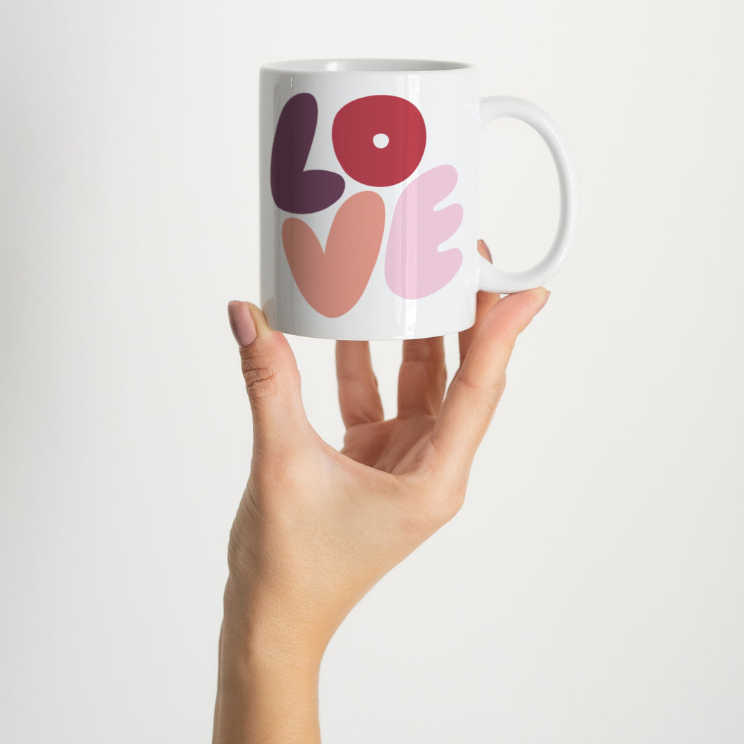 Mug Objets Blanc LOVE photo N° 2