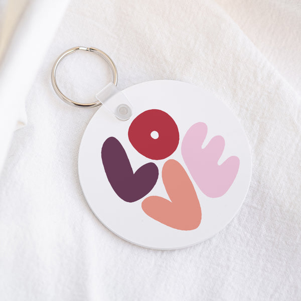 Porte-clés Objets Rond LOVE photo