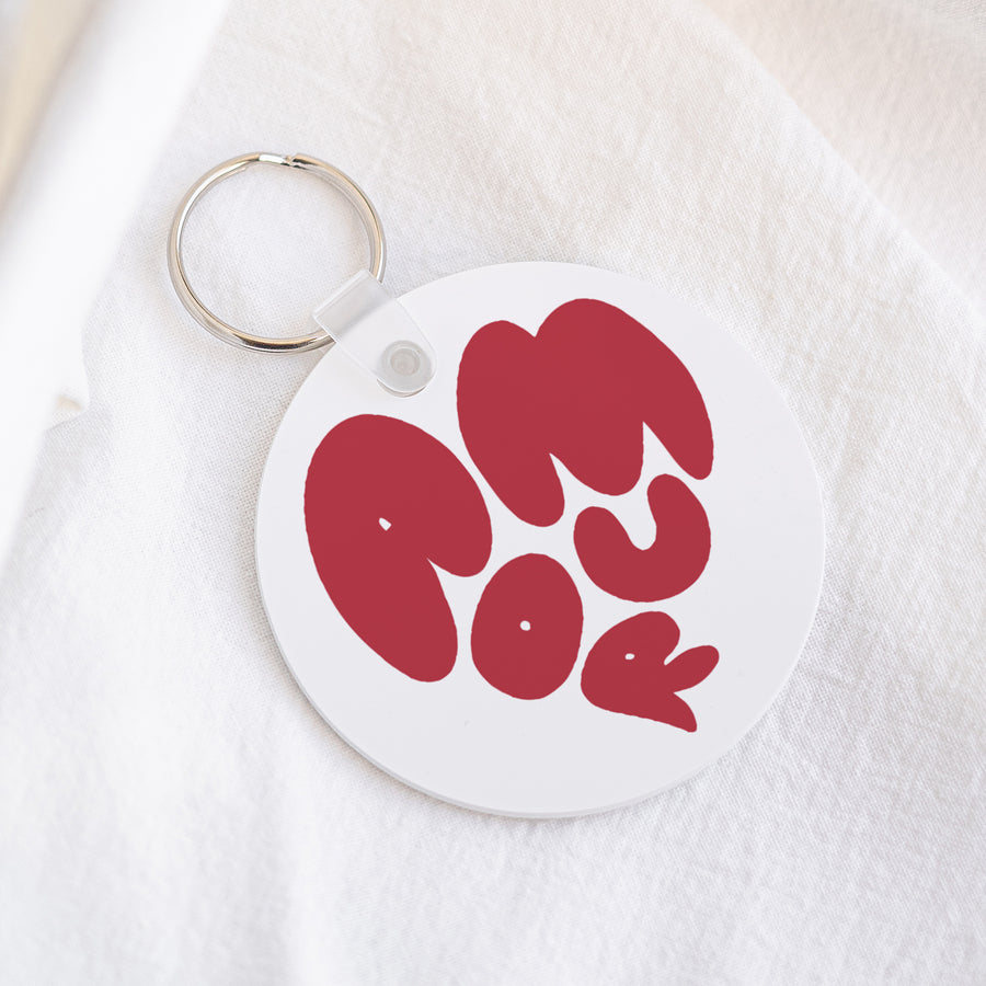 Porte-clés Objets Rond Cœur d'amour III photo