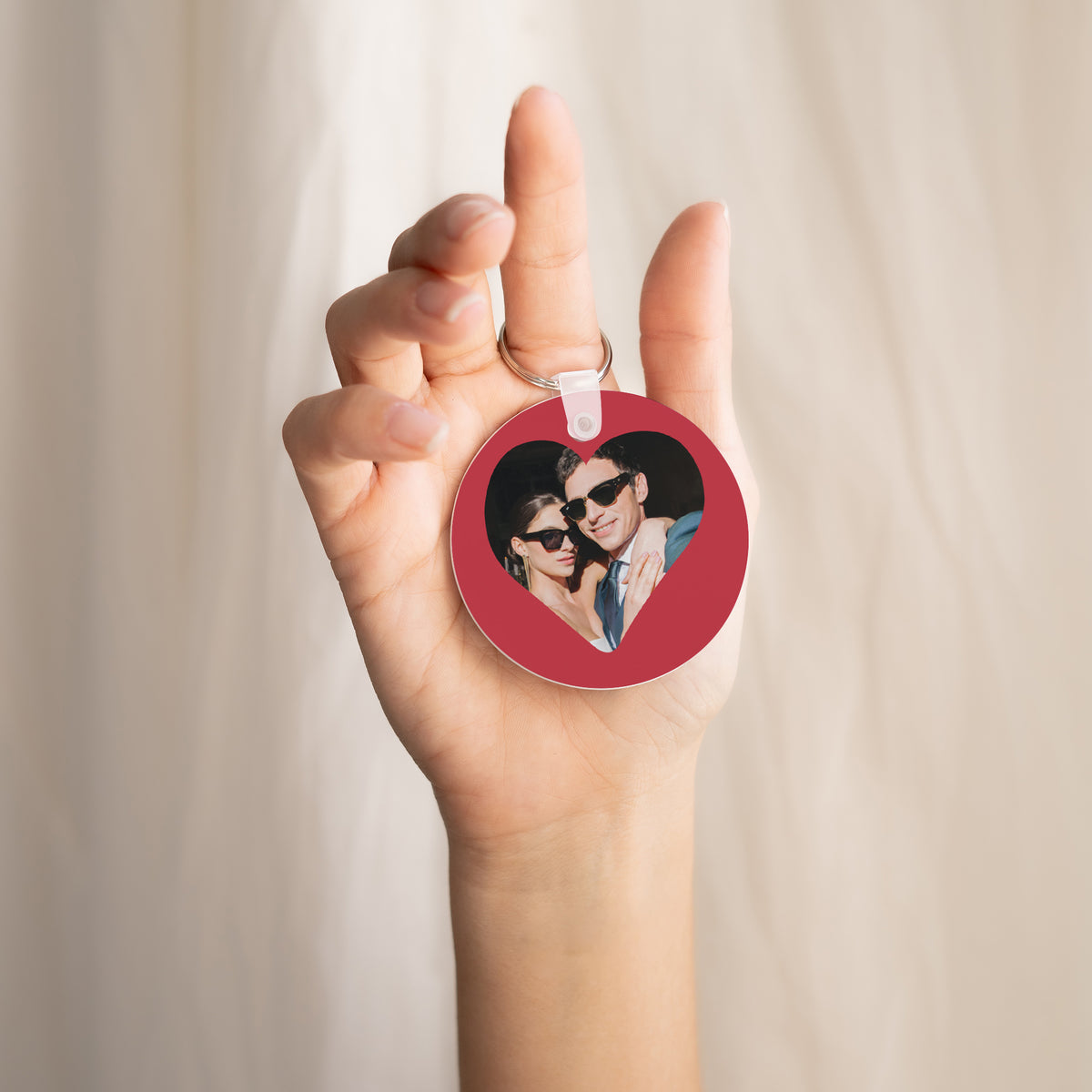 Porte-clés Objets Rond Cœur d'amour III photo N° 2