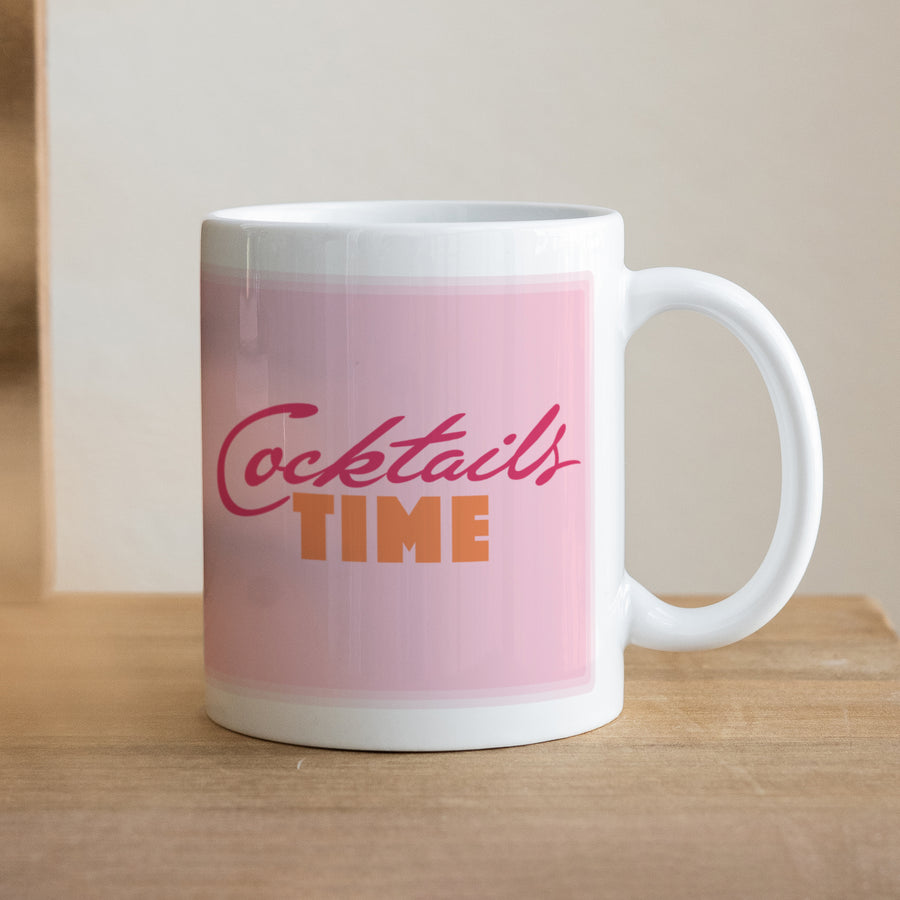 Mug Objets Blanc Cocktails time photo