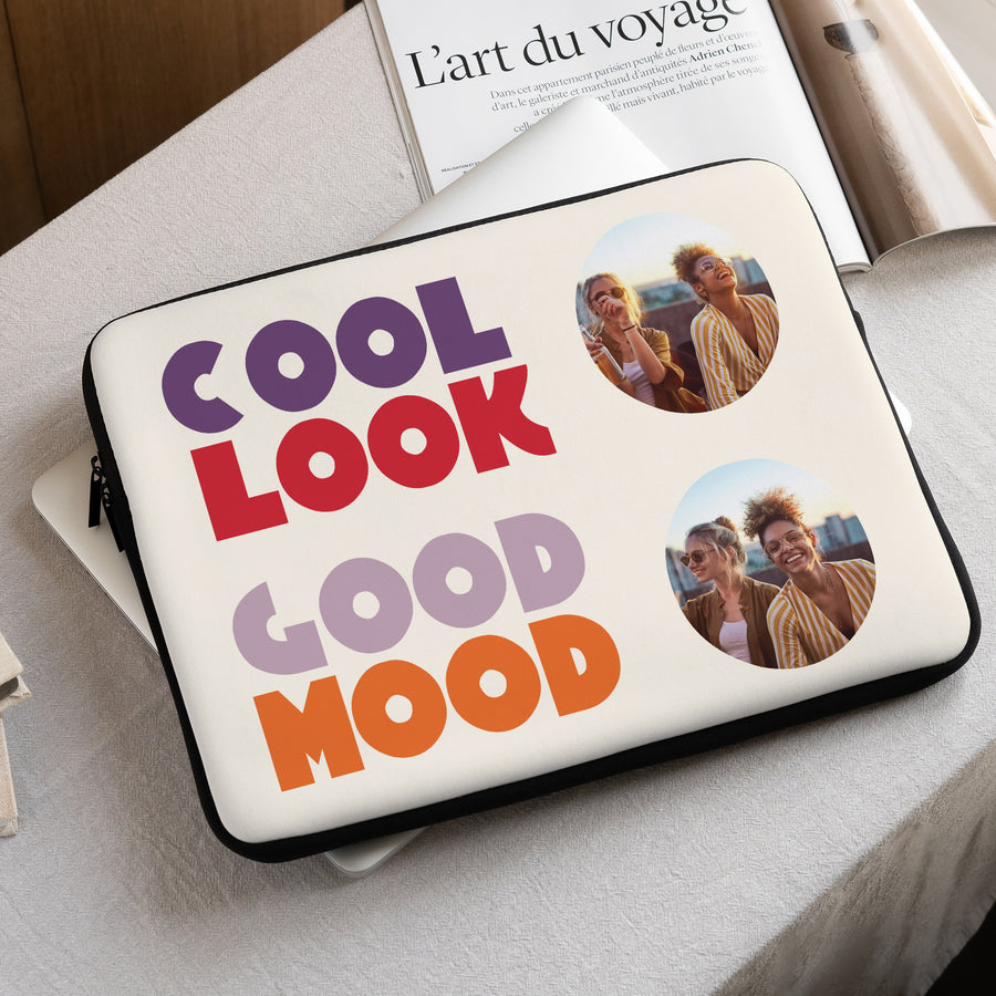 Housse ordinateur 15 pouces Cool look good mood photo