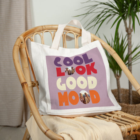 Tote bag Objets Anse en toile Cool look good mood