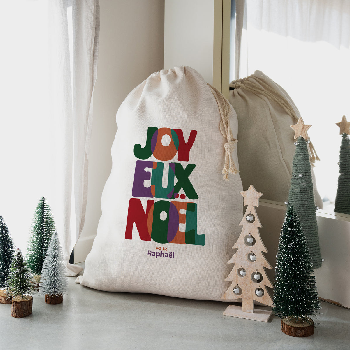 Hotte du père Noël Grand format Le joyeux noël photo N° 1