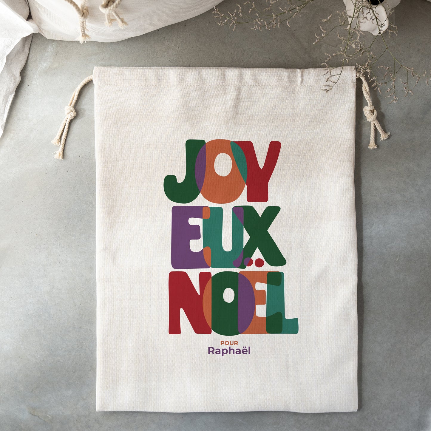 Hotte du père Noël Objets Grand format Le joyeux noël photo N° 3